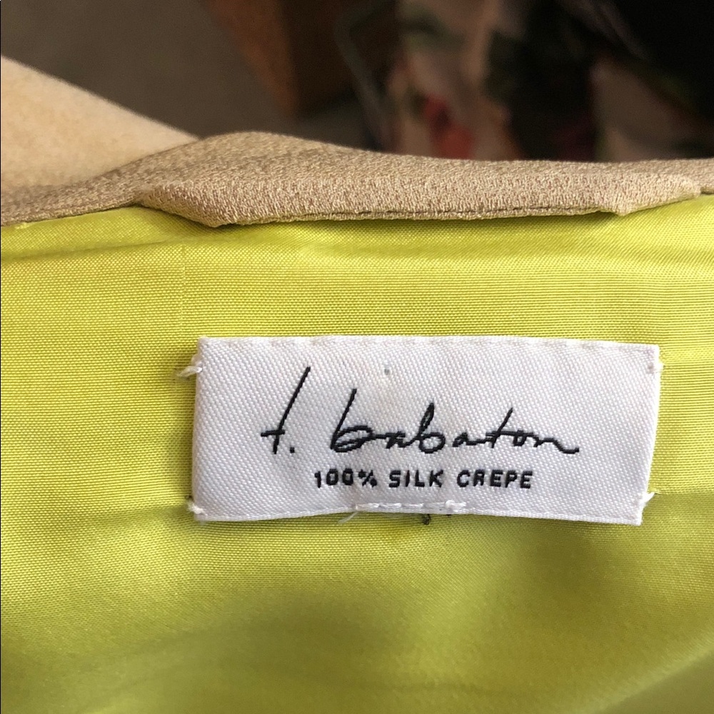 Crepe Tan Jacket with Front Pockets